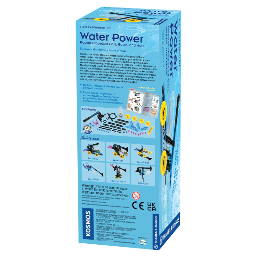 THAMES & KOSMOS Water Power Rocket-Propelled Cars, Boats and More