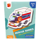 Puzzle Rescue Series Two or Three Pieces Puzzle 6 Patterns 17 pcs