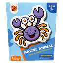 Puzzle Marine Animal Two or Three Pieces Puzzle 6 Patterns 16 pcs