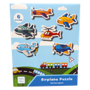 Puzzle Airplane Two or Three Pieces Puzzle 6 Patterns 13 pcs