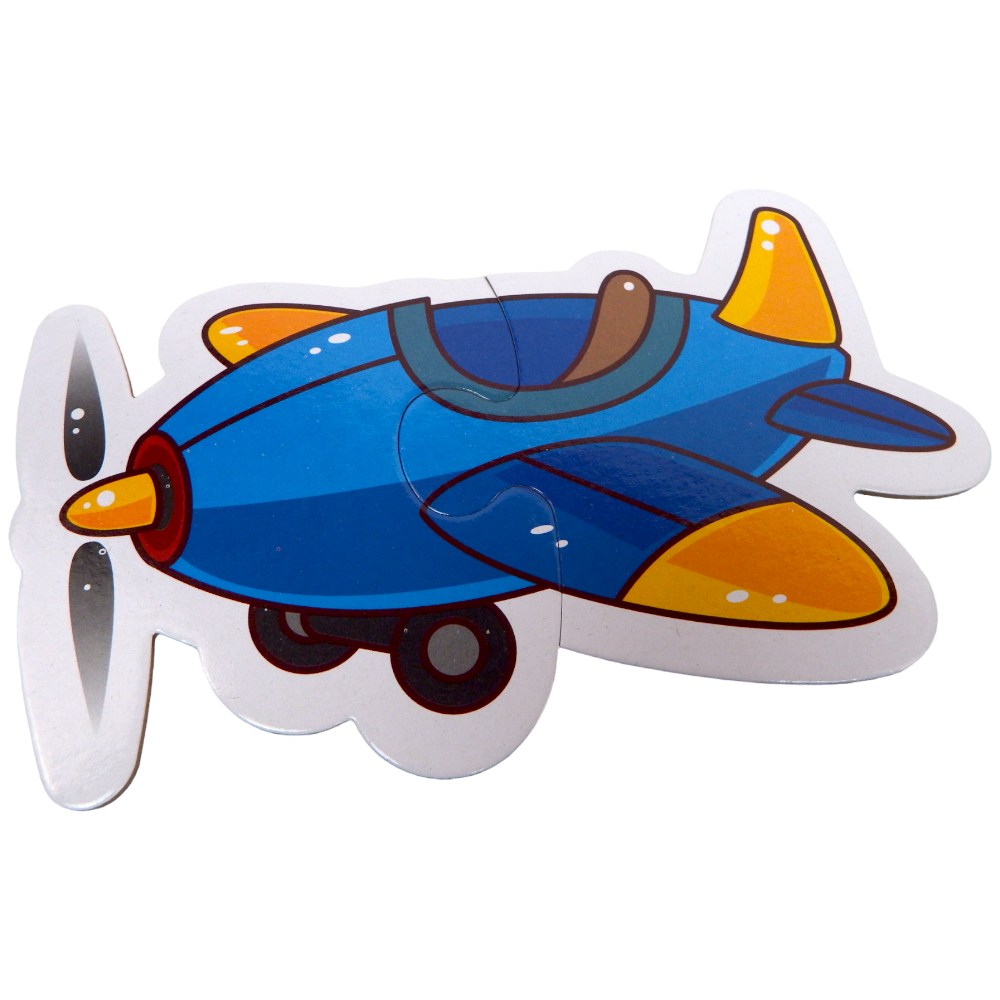 Puzzle Airplane Two or Three Pieces Puzzle 6 Patterns 13 pcs