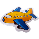 Puzzle Airplane Two or Three Pieces Puzzle 6 Patterns 13 pcs