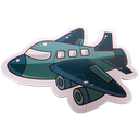 Puzzle Airplane Two or Three Pieces Puzzle 6 Patterns 13 pcs