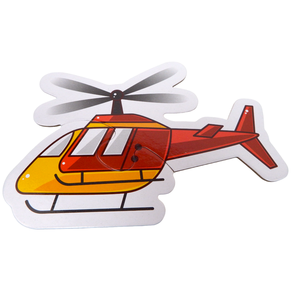 Puzzle Airplane Two or Three Pieces Puzzle 6 Patterns 13 pcs