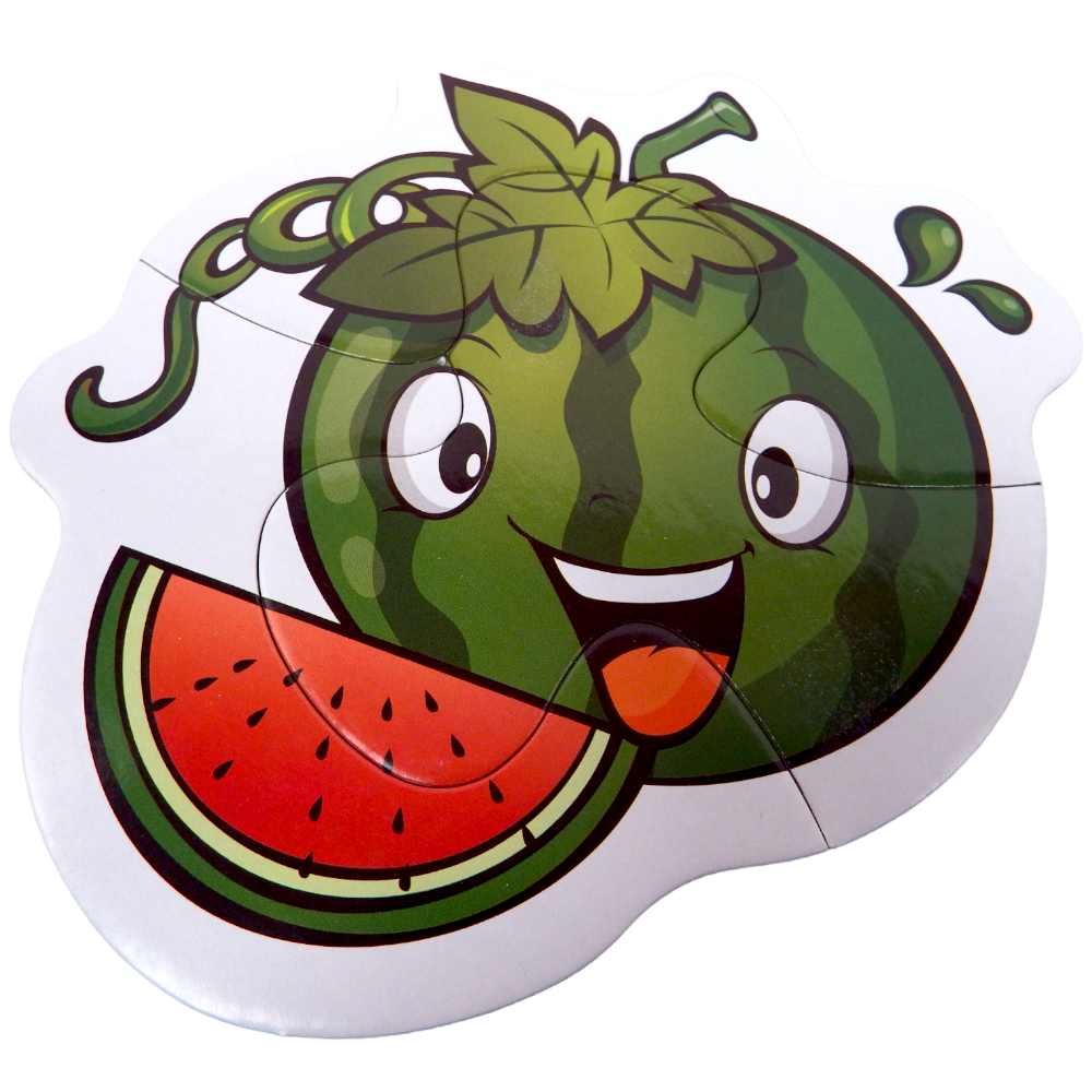Puzzle Fruit & Vegetable Series Two or Three Pieces Puzzle 6 Patterns 14 pcs
