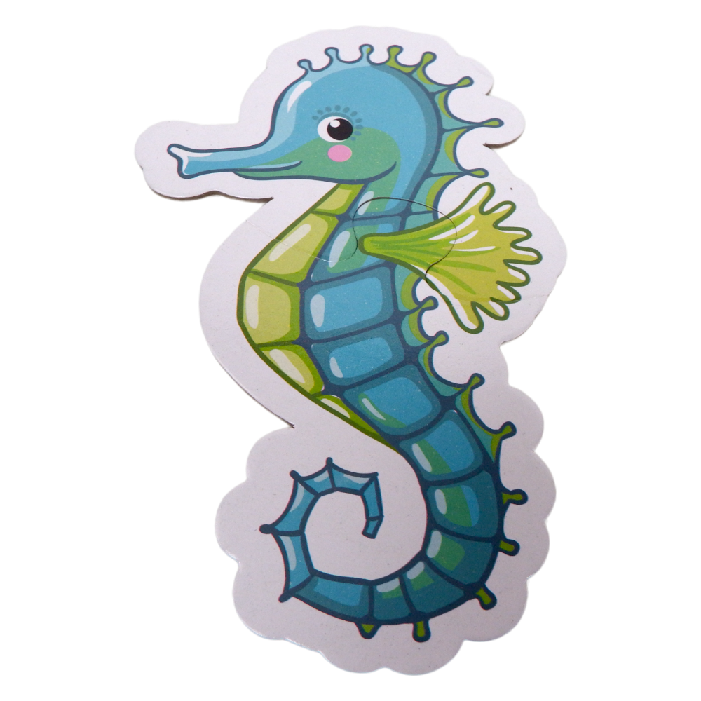 Puzzle Sea Life Two or Three Pieces Puzzle 6 Patterns 14 pcs