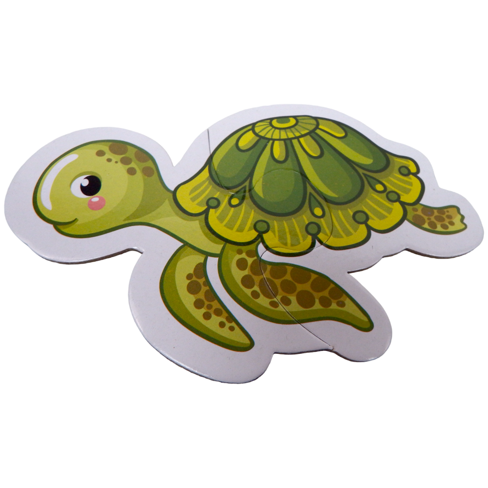 Puzzle Sea Life Two or Three Pieces Puzzle 6 Patterns 14 pcs