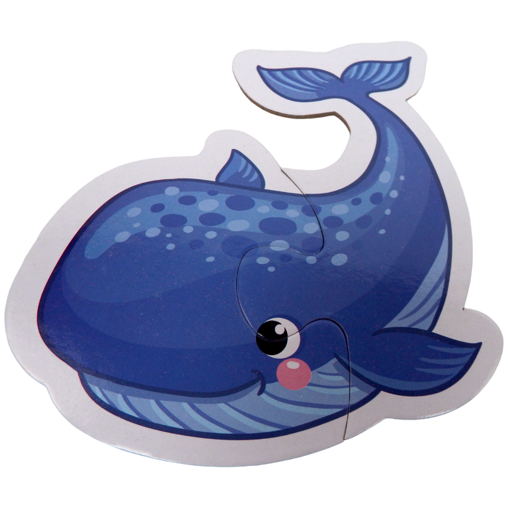 Puzzle Sea Life Two or Three Pieces Puzzle 6 Patterns 14 pcs