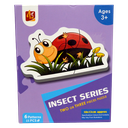 Puzzle Insect Series Two or Three Pieces Puzzle 6 Patterns 15 pcs