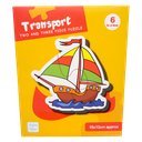 Puzzle Transport Two or Three Pieces Puzzle 6 Patterns 14 pcs