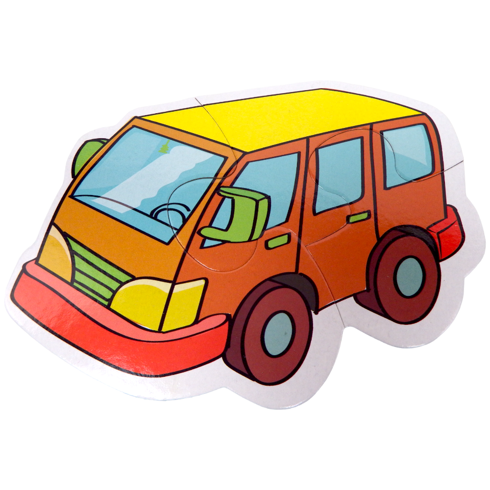 Puzzle Transport Two or Three Pieces Puzzle 6 Patterns 14 pcs
