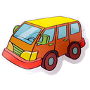 Puzzle Transport Two or Three Pieces Puzzle 6 Patterns 14 pcs