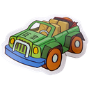 Puzzle Transport Two or Three Pieces Puzzle 6 Patterns 14 pcs