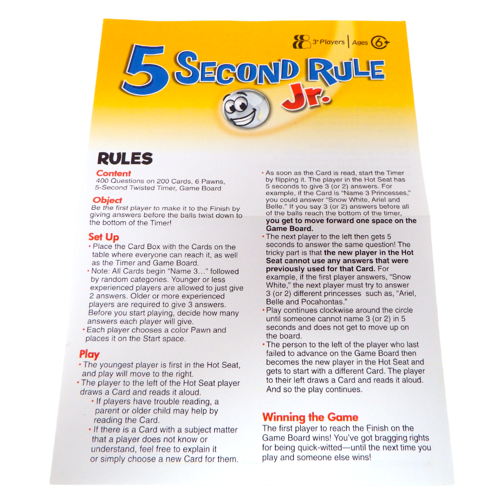 Five Second Rule Jr.