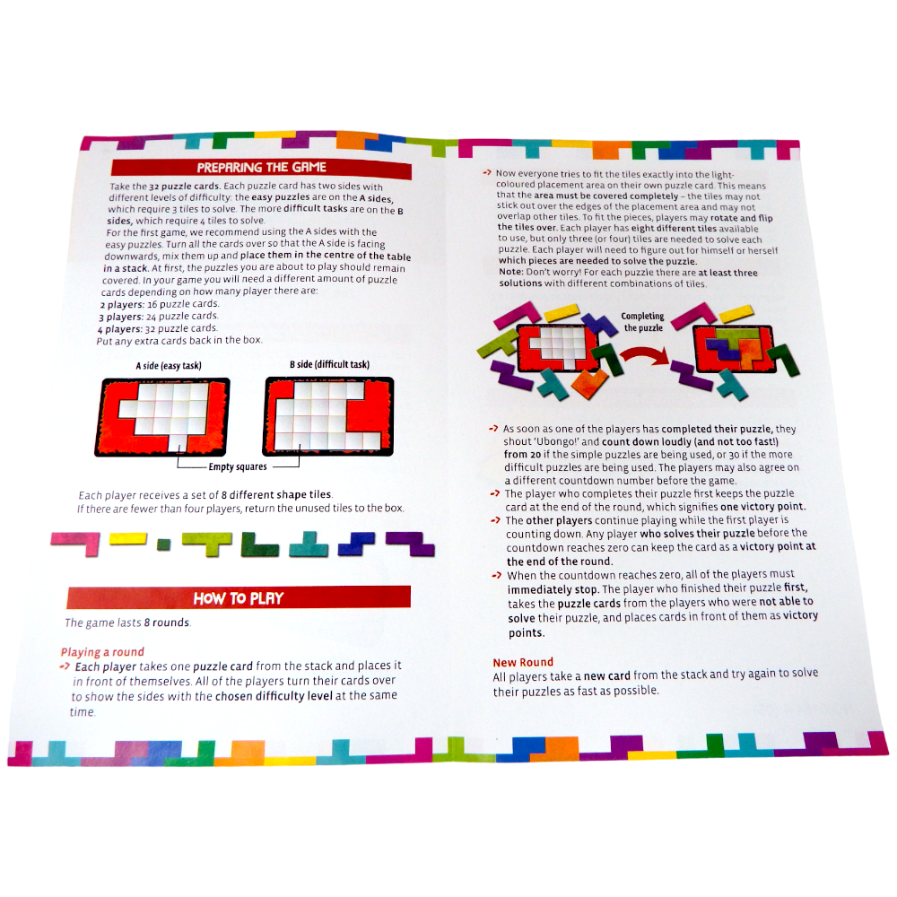 Ubongo The Classic Puzzle Game Travel Eidtion