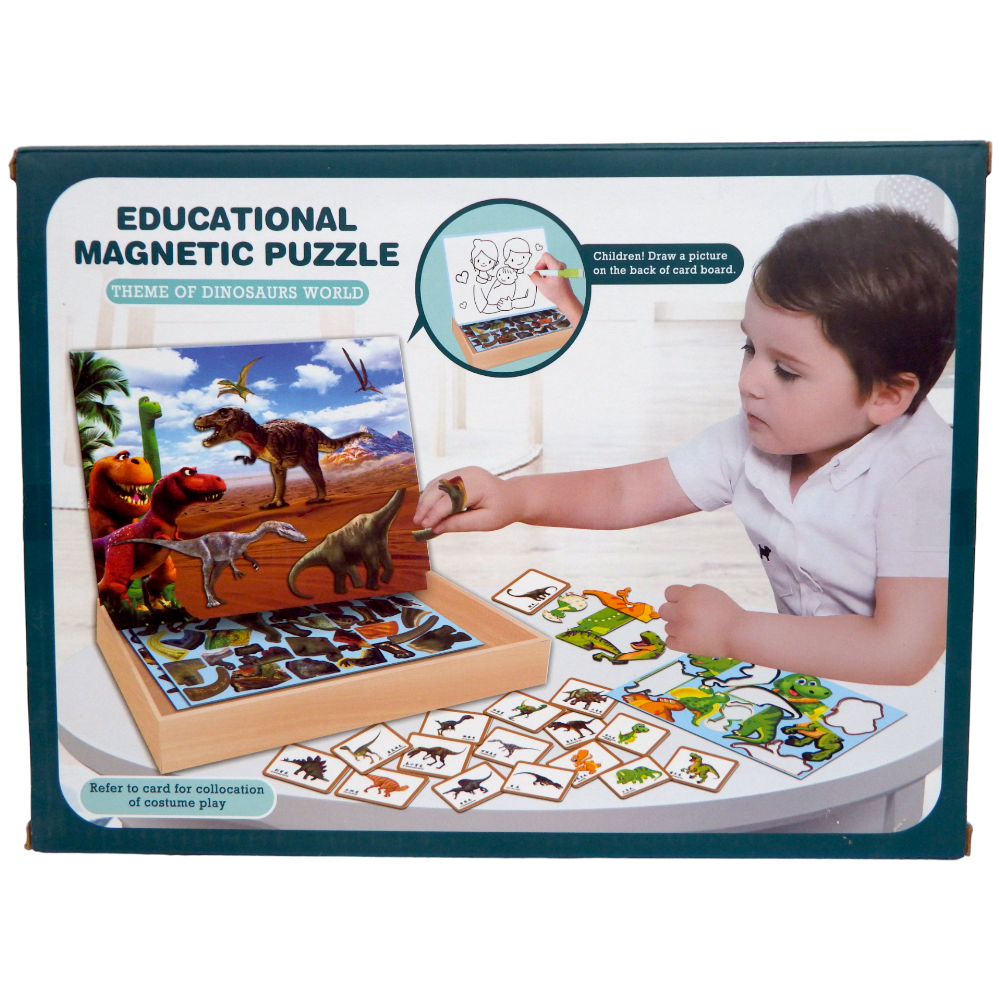 Educational Magnetic Puzzle Dinosaurs World