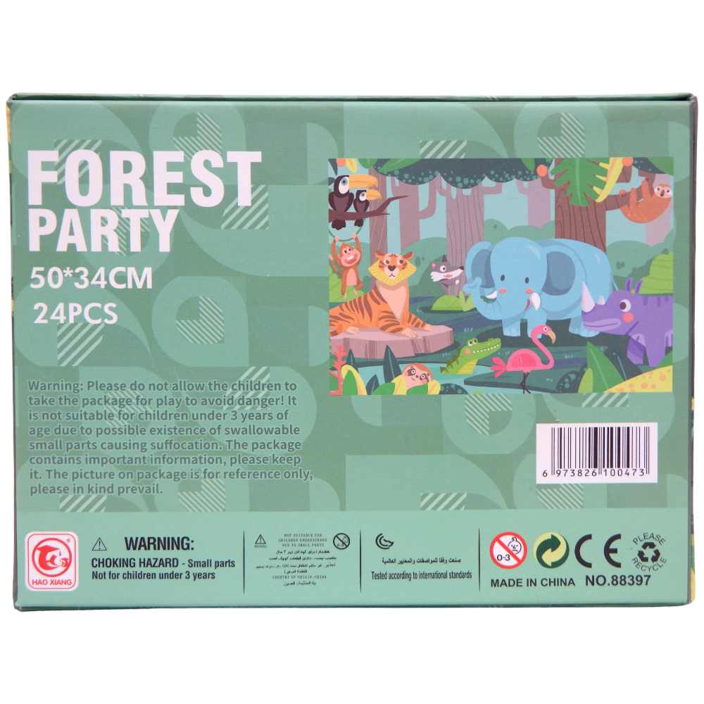 Puzzle Series Forest Party 50x34 cm 24 pcs HAO XIANG PLAYFUL Mario