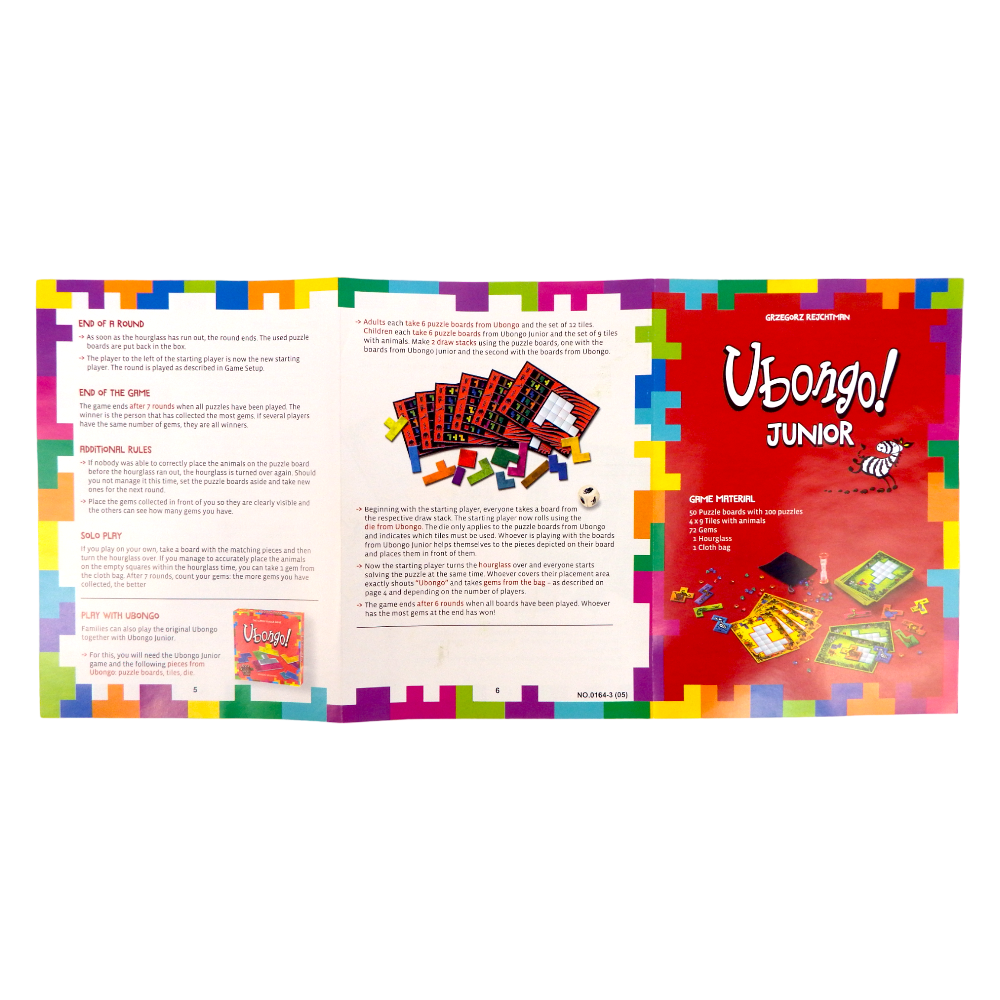 Ubongo Junior The Classic Puzzle Game for Kids