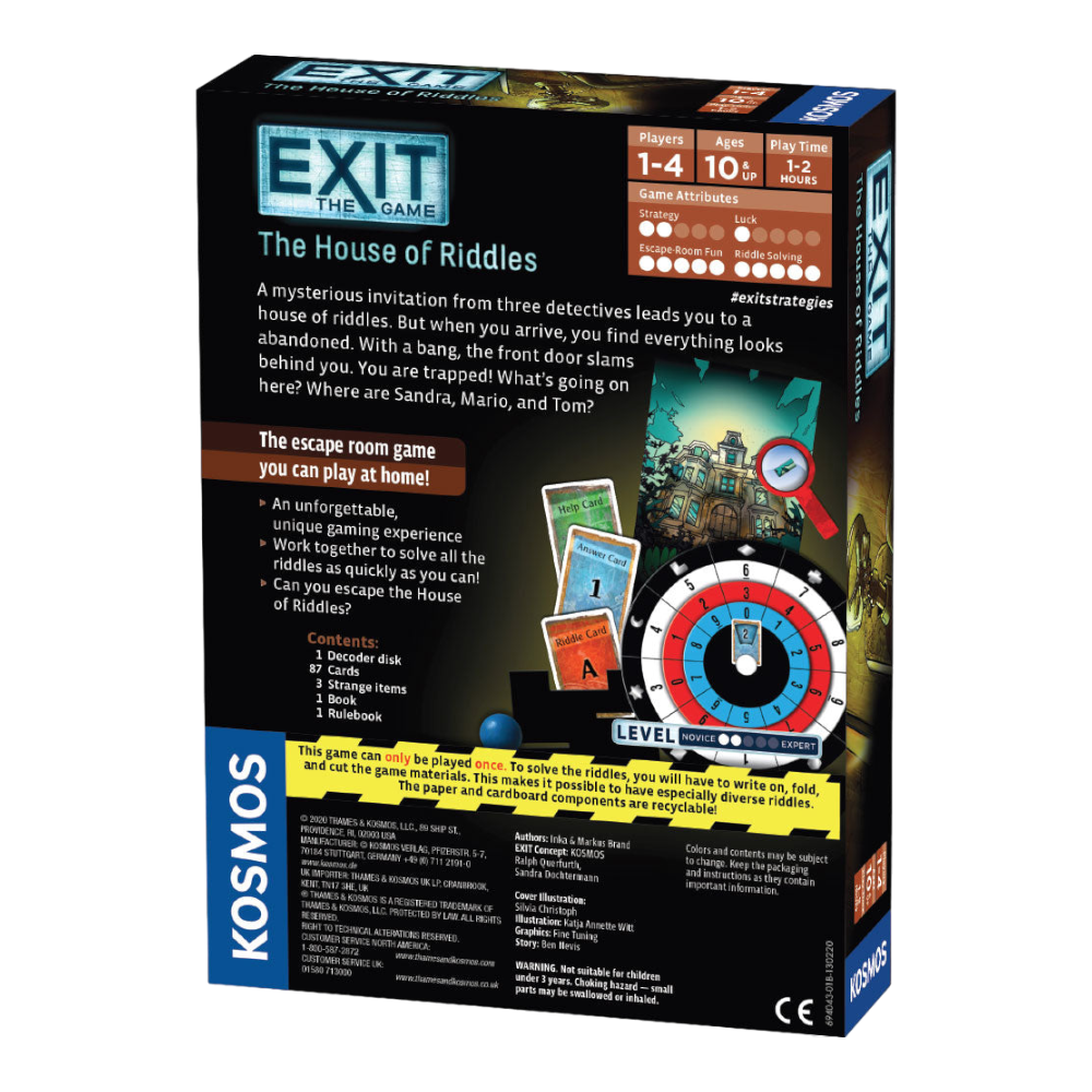 THAMES & KOSMOS Exit The Game The House of Riddles