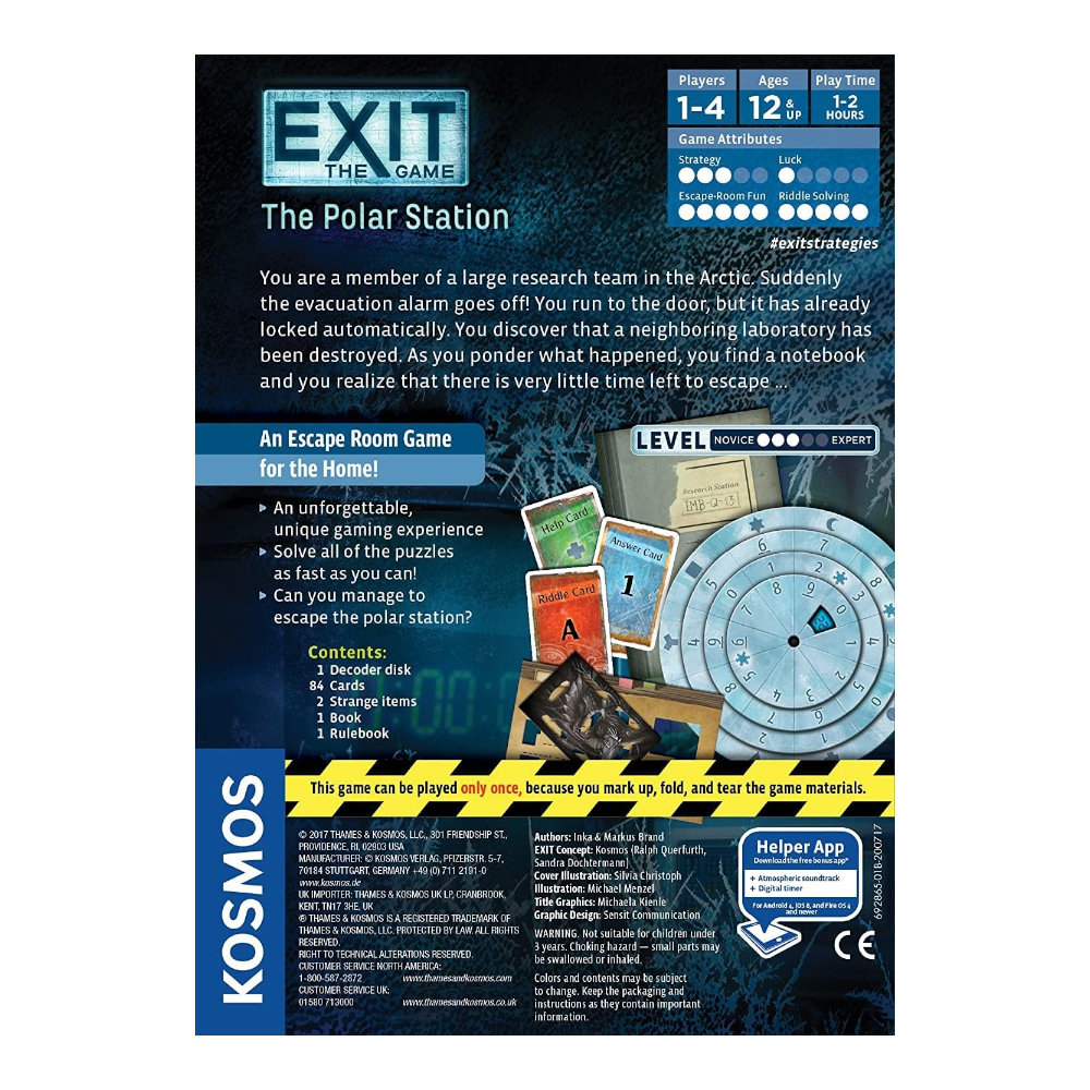 THAMES & KOSMOS Exit The Game The Polar Station