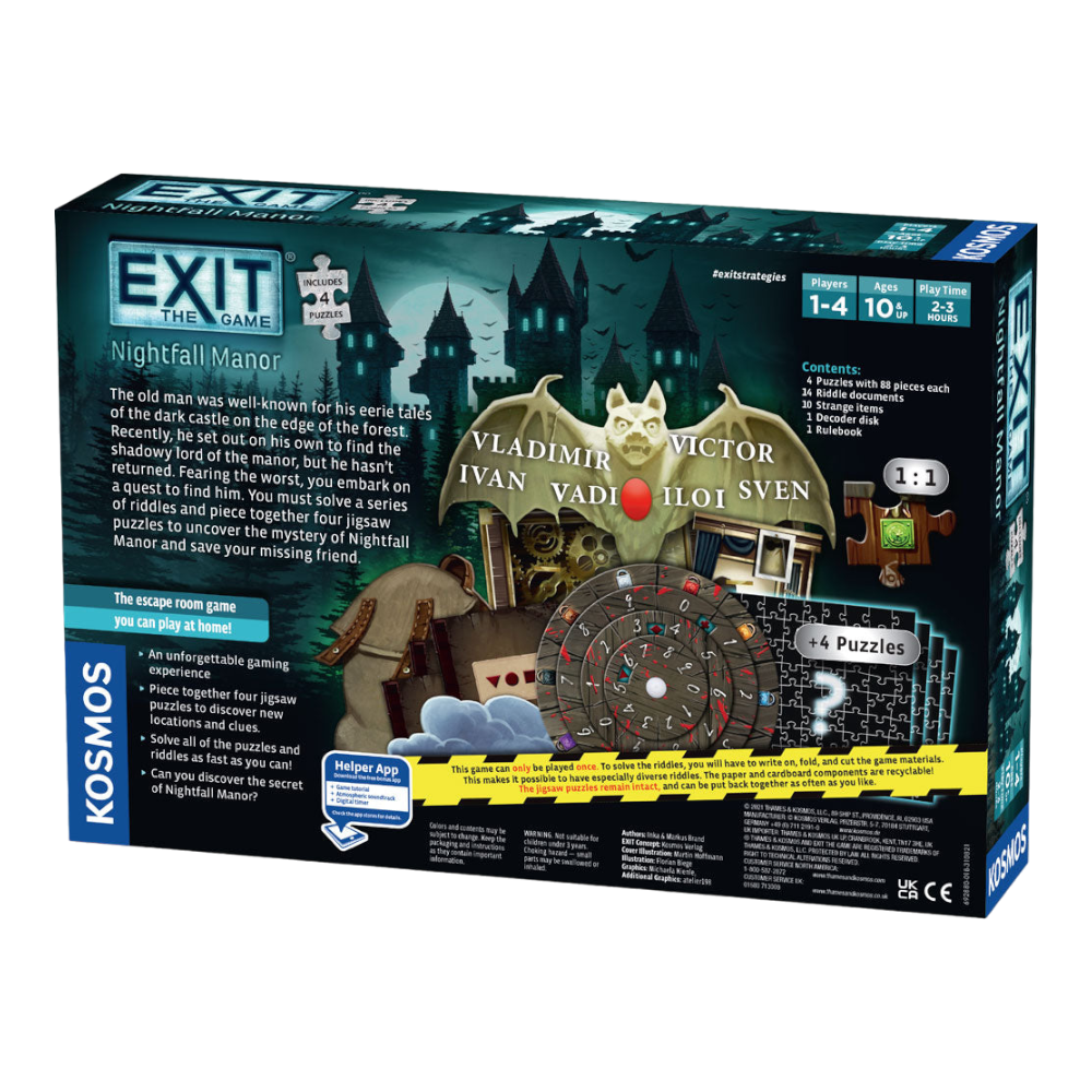 THAMES & KOSMOS Exit The Game Nightfall Manor