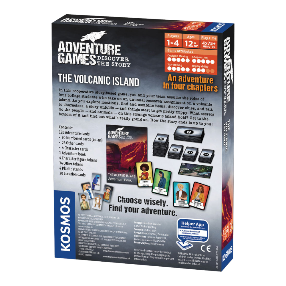 THAMES & KOSMOS Adventure Games The Volcanic Island