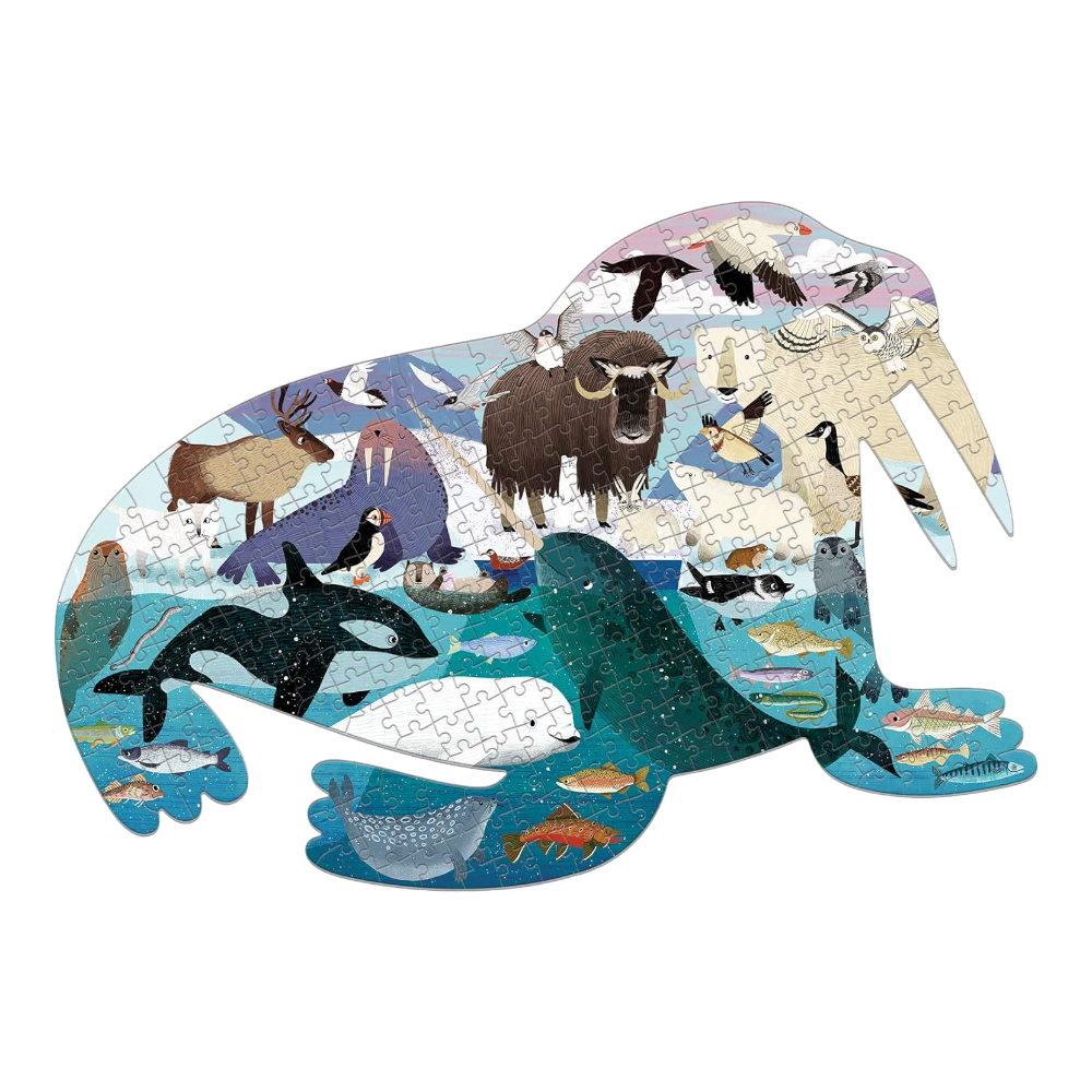 mudpuppy Puzzle 300 Pieces Shaped Arctic Life