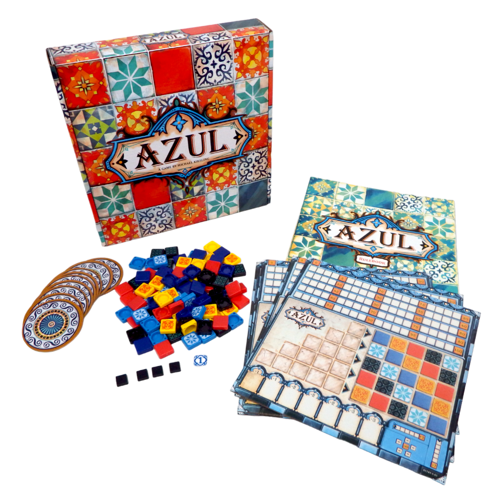 AZUL Board Game | Strategy Board Game | Mosaic Tile Placement Game | Family Board Game for Kids and Adults | Ages 8+ | 2-4 Players | Avg. Playtime 30-45 Minutes