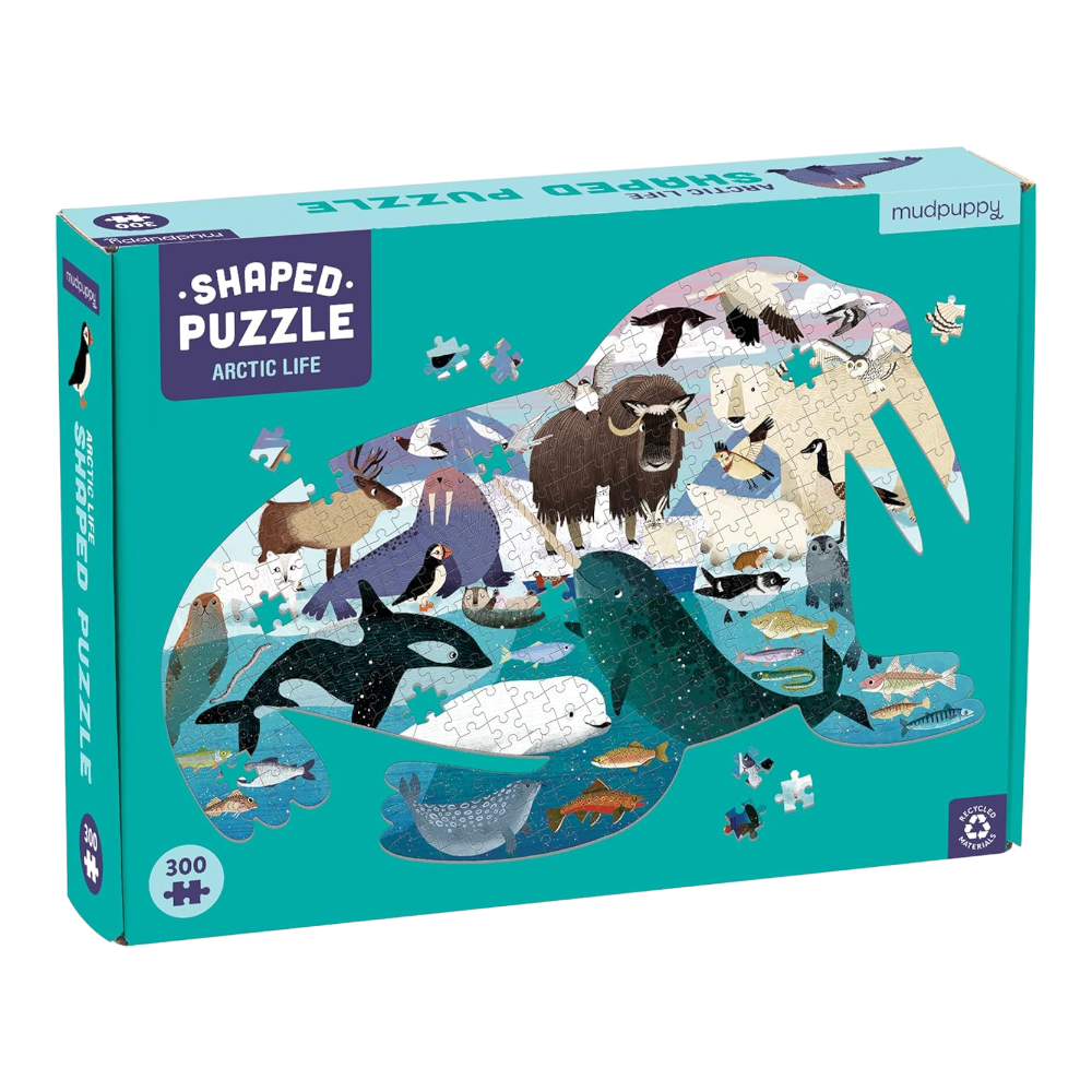 mudpuppy Puzzle 300 Pieces Shaped Arctic Life