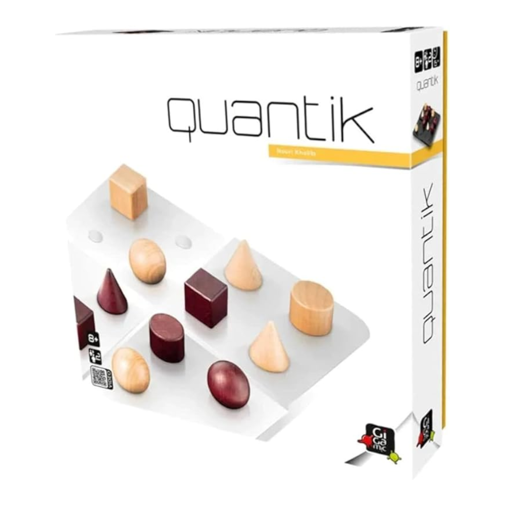 Gigamic Quantik, Family Game, Wooden Game, 2 Players, from 8+ Years, 15 Minutes, German, Multilingual, Multicoloured, Colourful 