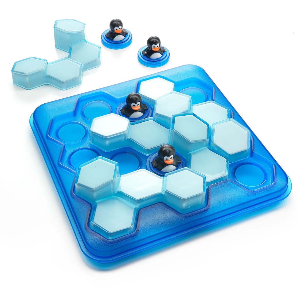 SmartGames Penguins Pool Party Single Player Skill Building Travel Game with 60 Challenges for Ages 6 to Adult