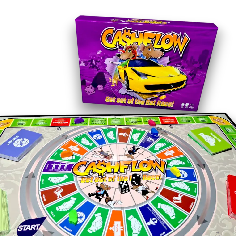 Cashflow: Get Out of the Rat Race Board Game, Multiplayer, Ages 16+, Strategy, Financial Education & Business 