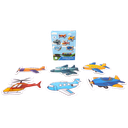 Puzzle Airplane Two or Three Pieces Puzzle 6 Patterns 13 pcs