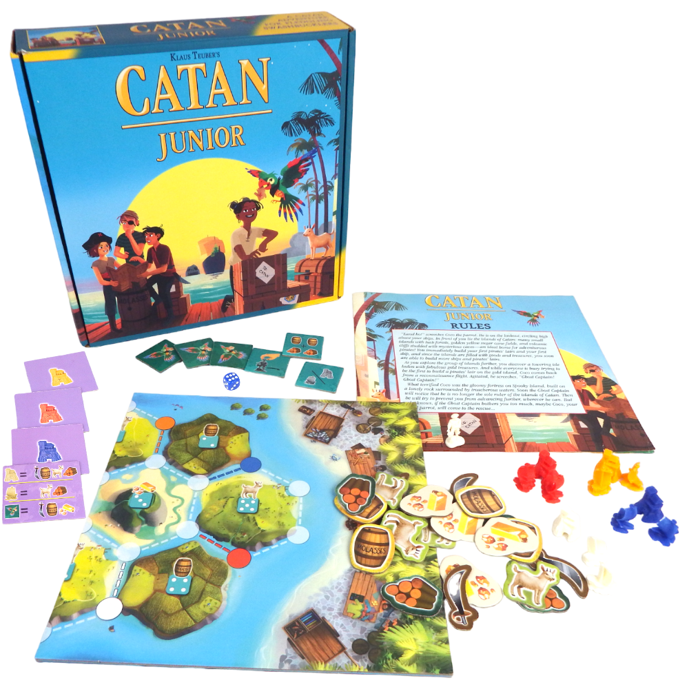 CATAN Junior Board Game - Adventure for Young Pirates! Strategy Game, Fun Family Game for Kids and Adults, Ages 6+, 2-4 Players, 30 Minute Playtime