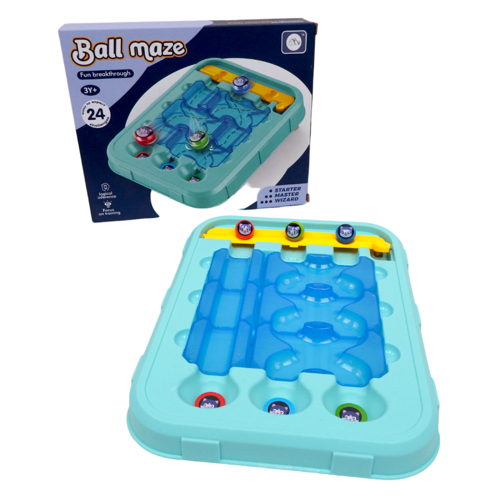Ball Maze Fun Breakthrough for kids, Age 3+, Single Player Game, 24 Challenges