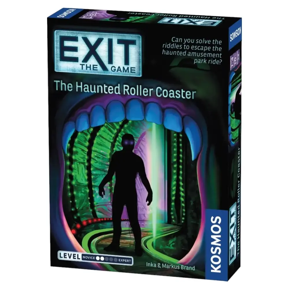 THAMES & KOSMOS Exit The Game The Haunted Roller Coaster | Interactive Escape Room Experience| Cooperative | 1-4 Players | 10+ | Game for Kids and Adults