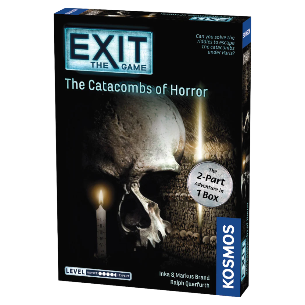 THAMES & KOSMOS Exit The Game The Catacombs of Horror | Interactive Escape Room Experience| Cooperative | 1-4 Players | 16+ | Game for Kids and Adults